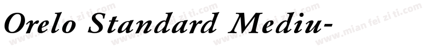 Orelo Standard Mediu字体转换